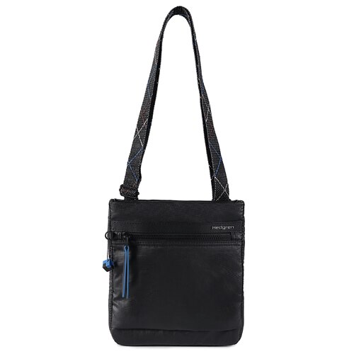 Hedgren Leonce Small Vertical Crossbody Bag with RFID - Creased Black