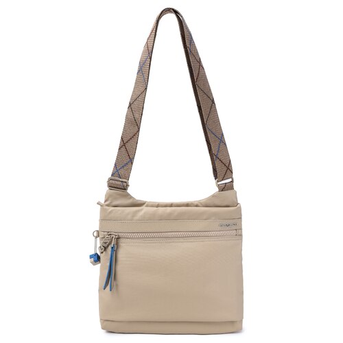 Hedgren Faith Crossover Shoulder Bag with RFID Pocket - Creased Safari Beige