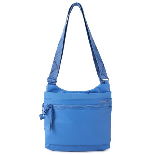 Hedgren Faith Crossover Shoulder Bag with RFID Pocket - Creased Strong Blue