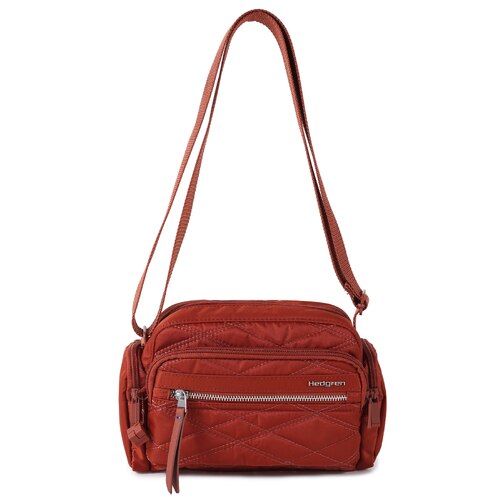 Hedgren EMILY Crossbody Bag with RFID Pocket - New Quilt Brandy Brown