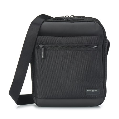 Hedgren INC Men's Vertical Crossover 10" Tablet Bag with RFID - Black