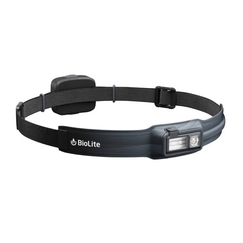 BioLite HeadLamp 425 - No-Bounce Rechargeable LED Head Light - Grey / Black