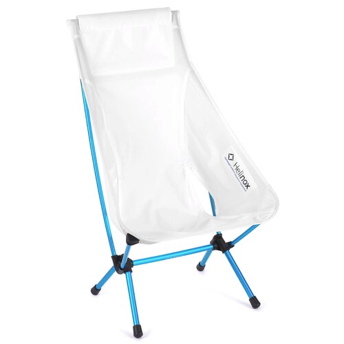 Helinox Chair Zero Highback - Light and Compact Camping Chair - White / Cyan Blue