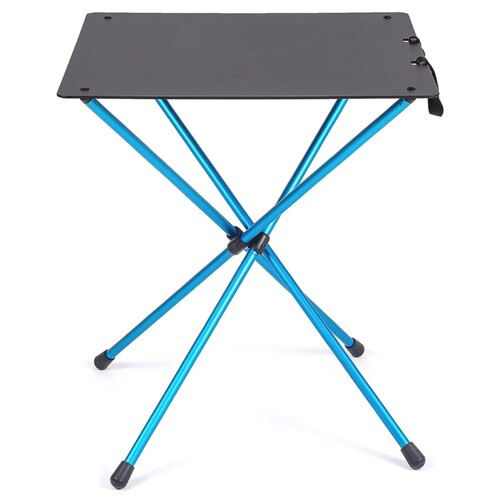 Helinox Cafe Table Folding Camp Table - Black / Cyan Blue Frame