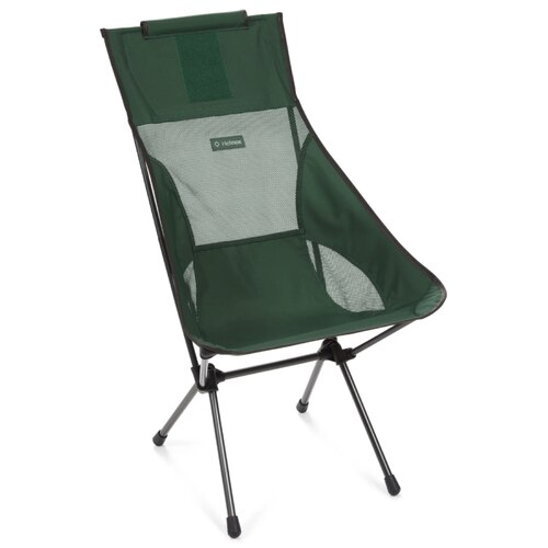 Helinox Sunset Chair - Lightweight Compact Camp Chair - Forest Green / Steel Grey Frame