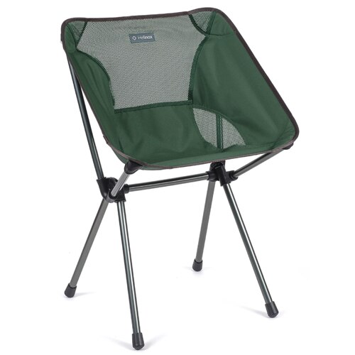 Helinox Cafe Chair - Light and Compact Camping Chair - Forest Green / Steel Grey