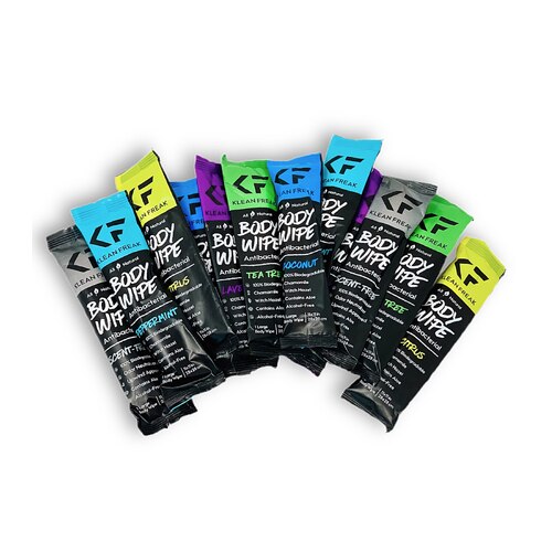 Klean Freak Body Wipes 12 Pack - Assorted Scents