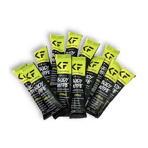 Klean Freak Body Wipes 12 Pack - Citrus Scent