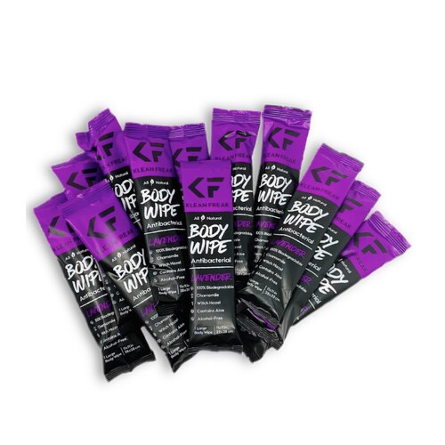 Klean Freak Body Wipes 12 Pack - Lavender