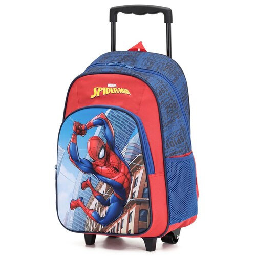 Marvel Spider-Man Kids 17" Wheeled Backpack with 3D Embossed Design