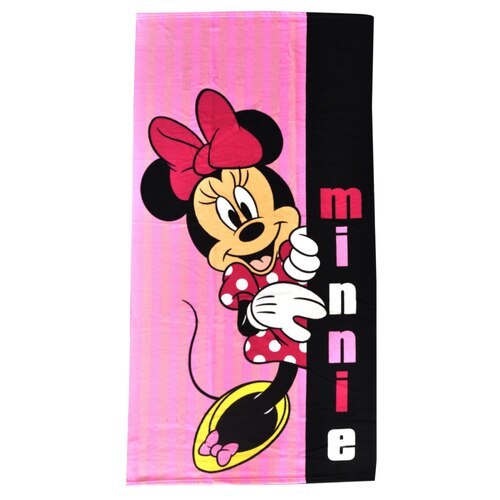 Disney Kids Soft Microfibre Beach Towel - Minnie Mouse