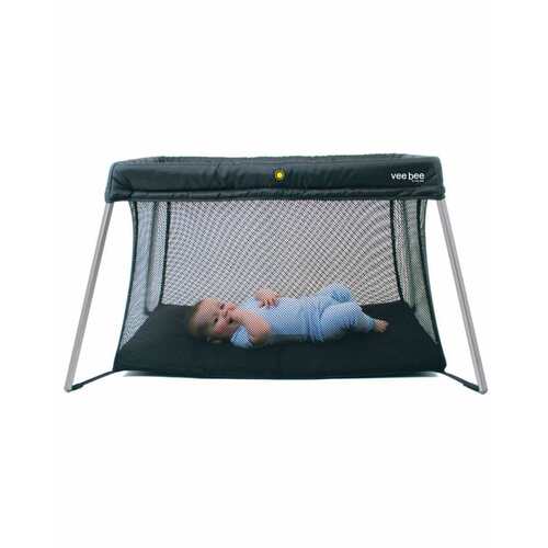 Vee Bee Amado Travel and Play Cot / Port-a-Cot - Black