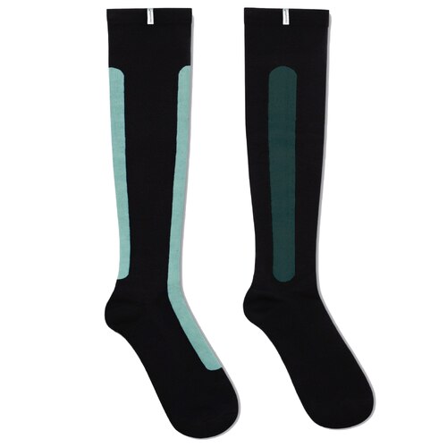 Ostrichpillow Compression Socks - Blue Reef and Caribbean Green - Large