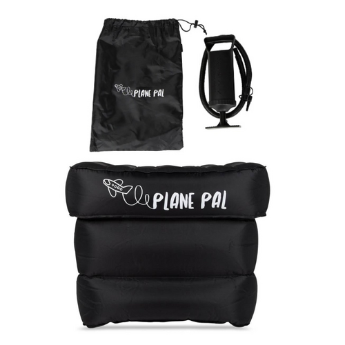Plane Pal Travel Pillow and Air Pump Kit - Black
