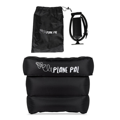 Plane Pal Travel Pillow and Air Pump Kit - Black