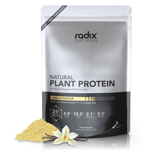 Radix Nutrition Natural Plant Protein Powder 1kg - Banana