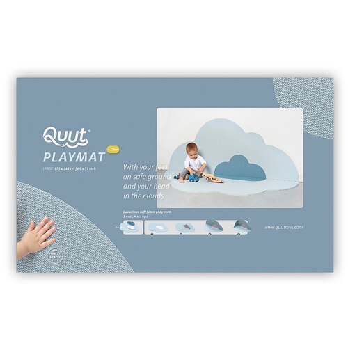 Quut Playmat - Head in the Clouds (Large) - Dusty Blue