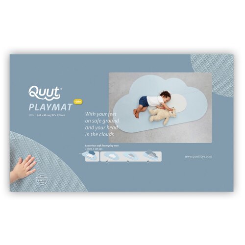 Quut Playmat - Head in the Clouds (Small) - Dusty Blue