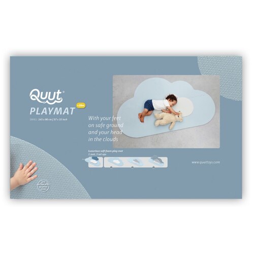 Quut Playmat - Head in the Clouds (Small) - Dusty Blue