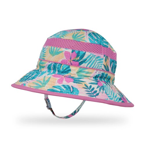 Sunday Afternoons Kids Fun Bucket Hat - Pink Tropical (Baby 6 - 24 Months)