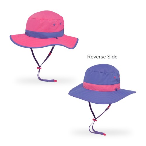 Sunday Afternoon Hat Kids Clear Creek Boonie - Hot Pink / Iris (Large 5-12 years)