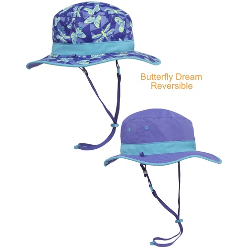 Sunday Afternoons Kids Clear Creek Boonie Reversible Hat - Butterfly Dream (Youth 5 - 9 Years)