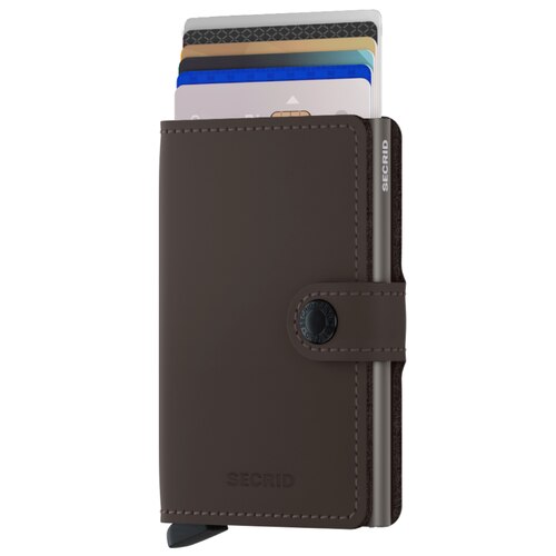 Secrid Miniwallet Compact RFID Wallet - Matte Truffle