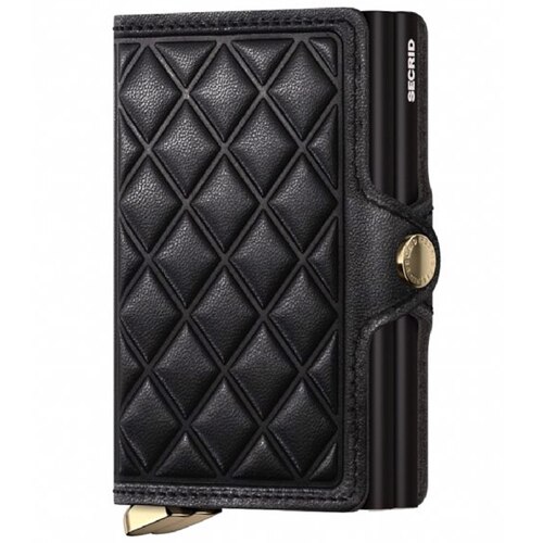 Secrid Premium Twinwallet Compact RFID Wallet - Emboss Diamond Black