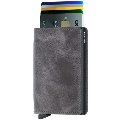 Secrid Slimwallet Compact Wallet - Vintage Grey / Black