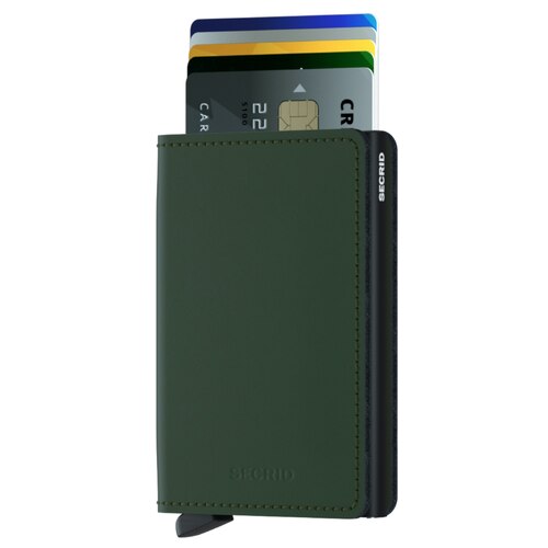 Secrid Slimwallet - Compact Wallet - Matte Green / Black
