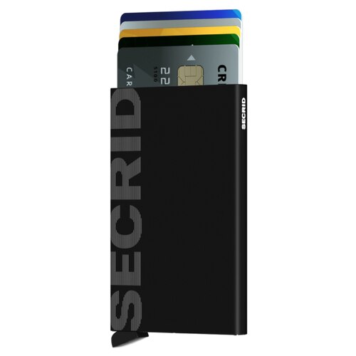 Secrid Cardprotector RFID Compact Card Wallet Laser Series - Brushed Black