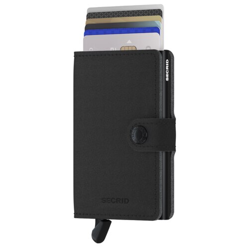 Secrid Miniwallet Compact Travel Wallet - Yard - Black