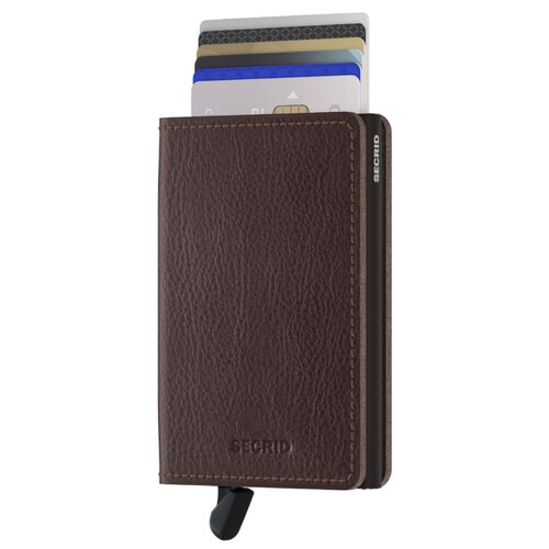 Secrid Slimwallet - Veg Tanned Leather - Espresso/Brown