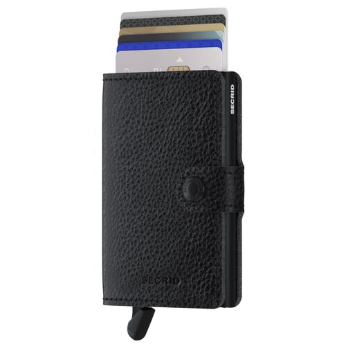 Secrid Miniwallet - Compact Wallet - Veg Tanned - Black/Black