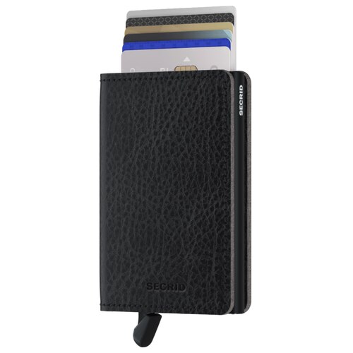 Secrid Slimwallet - Veg Tanned Leather - Black/Black