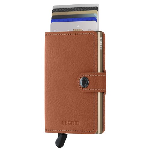 Secrid Miniwallet Compact Travel Wallet - Veg Tanned - Caramello Sand