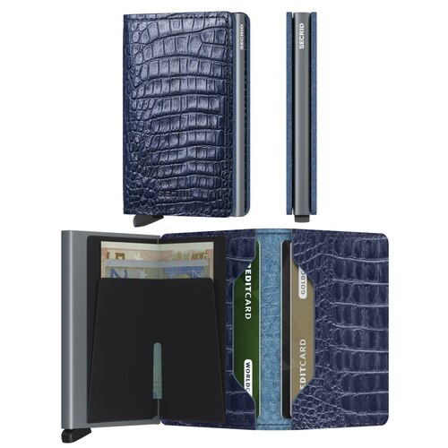 Secrid Slimwallet Compact Wallet - Nile - Blue