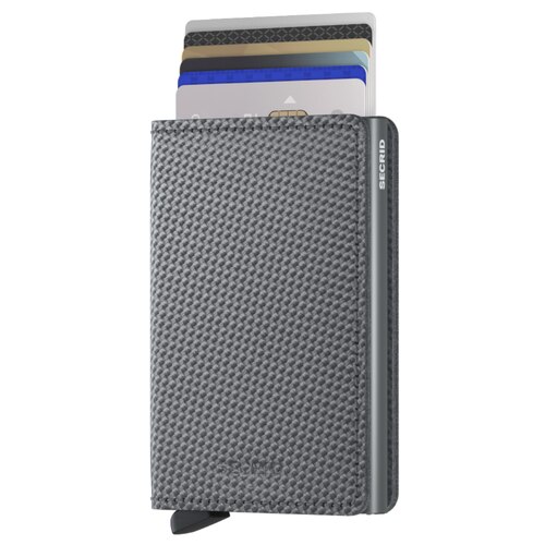 Secrid Slimwallet Carbon - Compact Wallet - Cool Grey