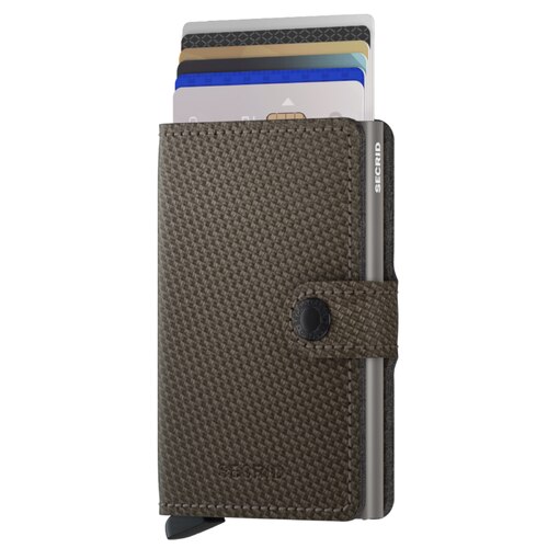 Secrid Miniwallet Carbon - Compact Wallet  - Khaki