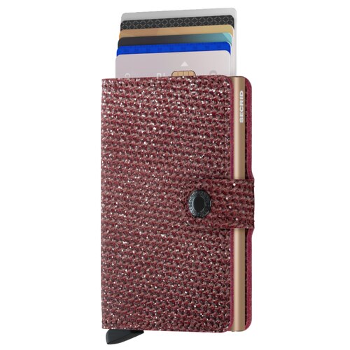 Secrid Miniwallet Compact RFID Wallet - Sparkle Red