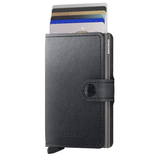 Secrid Miniwallet Mirum Plant-Based Compact RFID Wallet - Black