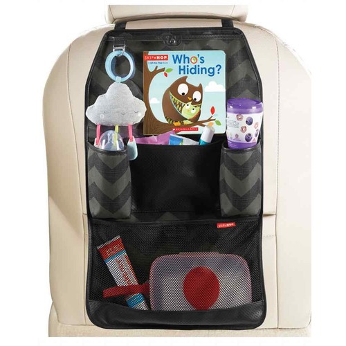 Skip Hop Style Driven Kids Car Backseat Organiser - Tonal Chevron