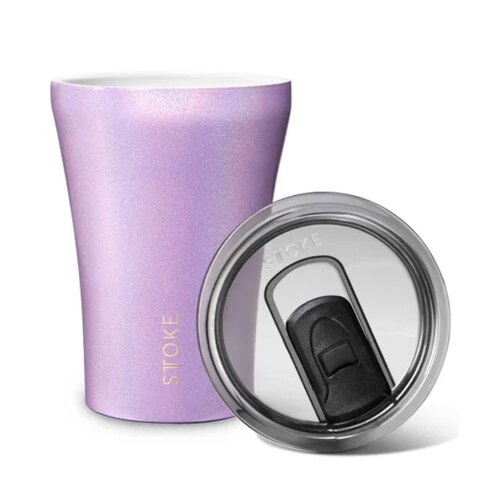 Sttoke Ceramic Reusable Coffee Cup 8oz / 227 ml - Unicorn Purple