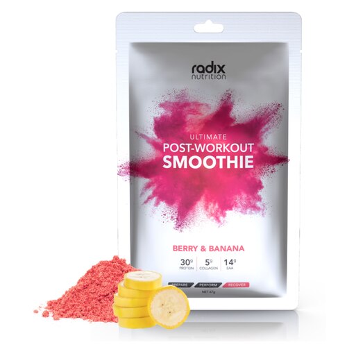 Radix Nutrition Ultimate Post-Workout Smoothie - Berry and Banana - 250kcal (10 Pack)