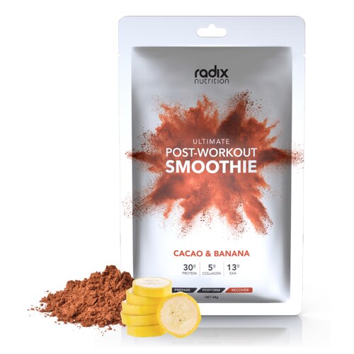 Radix Nutrition Ultimate Post-Workout Smoothie - Cacao and Banana - 250kcal (10 Pack)