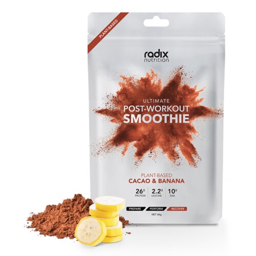 Radix Nutrition Ultimate Plant-Based Post-Workout Smoothie - Cacao and Banana (10 Pack)