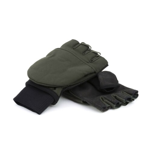 Sealskinz Windproof Cold Weather Convertible Mitt - Olive Green / Black - Small