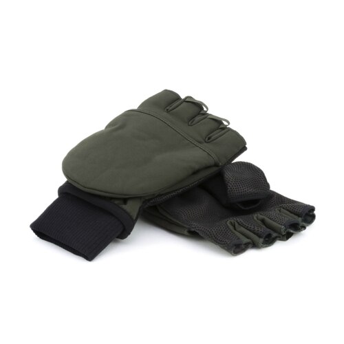 Sealskinz Windproof Cold Weather Convertible Mitt - Olive Green / Black - Medium