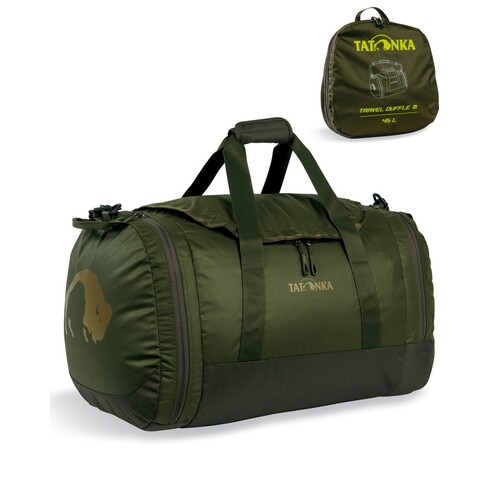 Tatonka Folding Travel Duffle Bag - Medium 45L - Olive