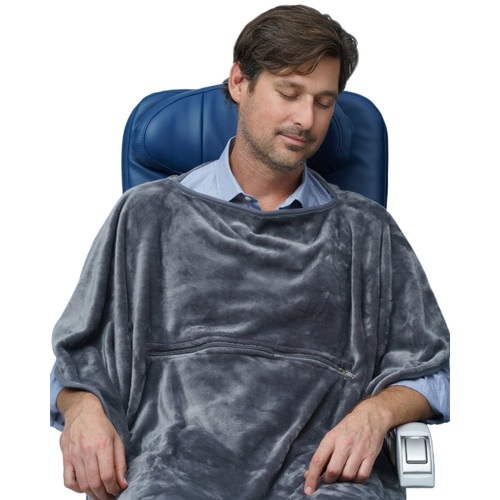 Travelrest Wrap 4 in 1 Micro-fleece Travel Blanket Large - Grey